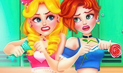 School Girls Battle Beauty Salon